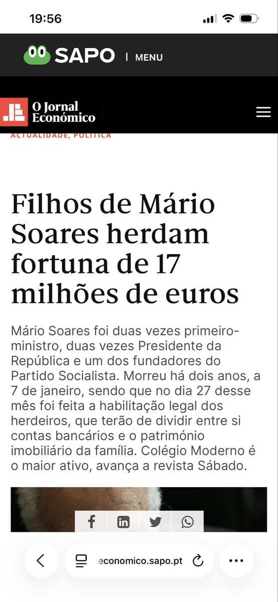 Socialista típico…  nunca conheci um político socialista pobre…