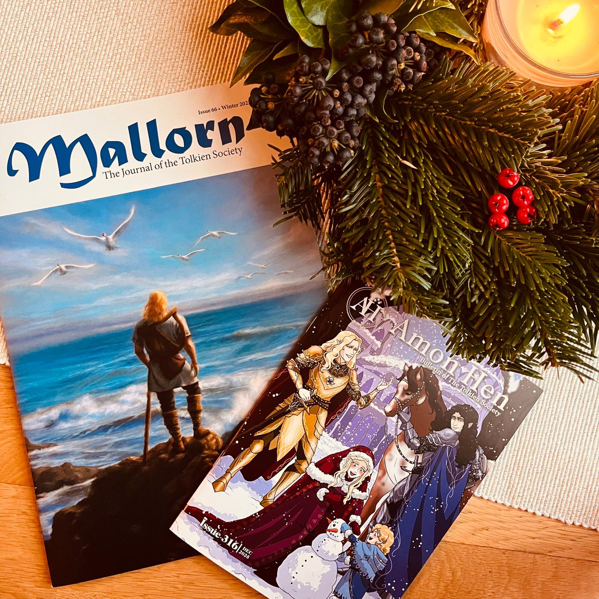 The latest editions of our magazine Amon Hen and our journal Mallorn are landing with our members. A Christmas treat!

Get yours too by joining the Society as a member at tolkiensociety.org/join. Print and digital options available, and we ship worldwide!
