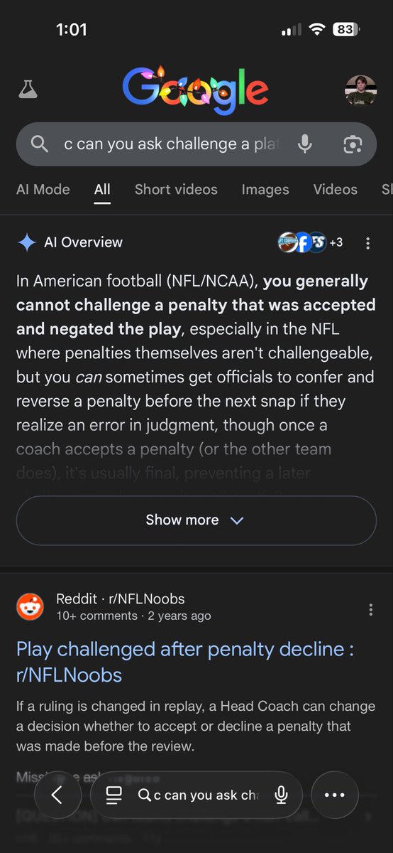 JakeWeld1's tweet photo. How do the bengals get to challenge the play after accepting a penalty that negated it??? #CINvsBUF @BuffaloBills 

I didn’t think you could do that? https://t.co/0x9o44A5H5