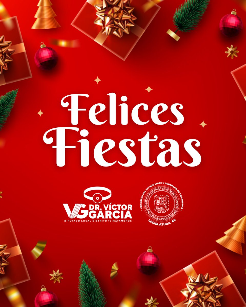 En esta temporada tan especial, les envío mis mejores deseos de salud, paz y armonía para ustedes y sus familias.

¡Felices Fiestas🎄!