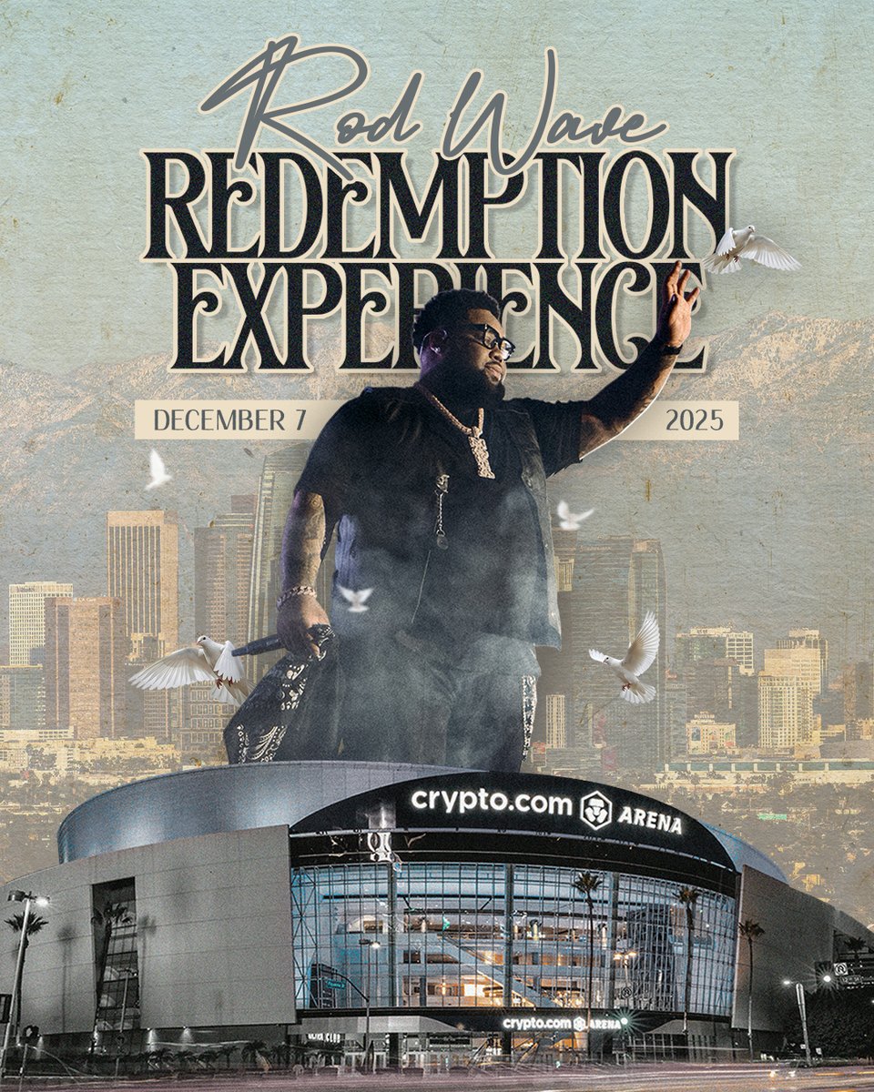 Rod Wave is taking over DTLA tonight! Doors - 7:00PM Event Starts - 8:00PM