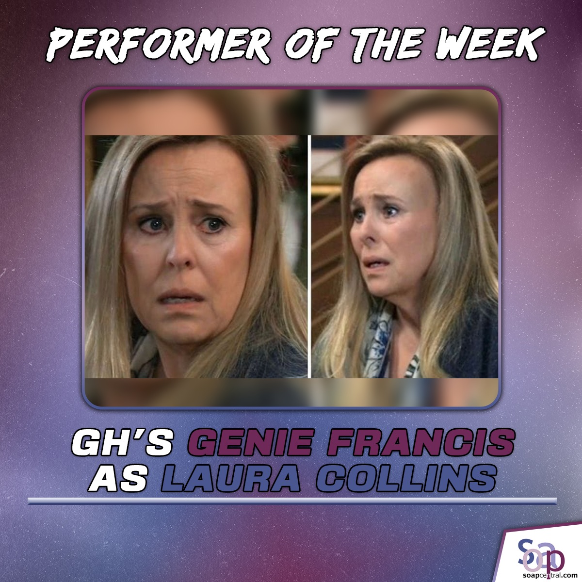 soapcentral's tweet image. There aren't many soap stars as legendary as General Hospital's Genie Francis. After all, she brought soaps into the mainstream and created a pop culture phenomenon.

 Check here sk.news/HYkRNl