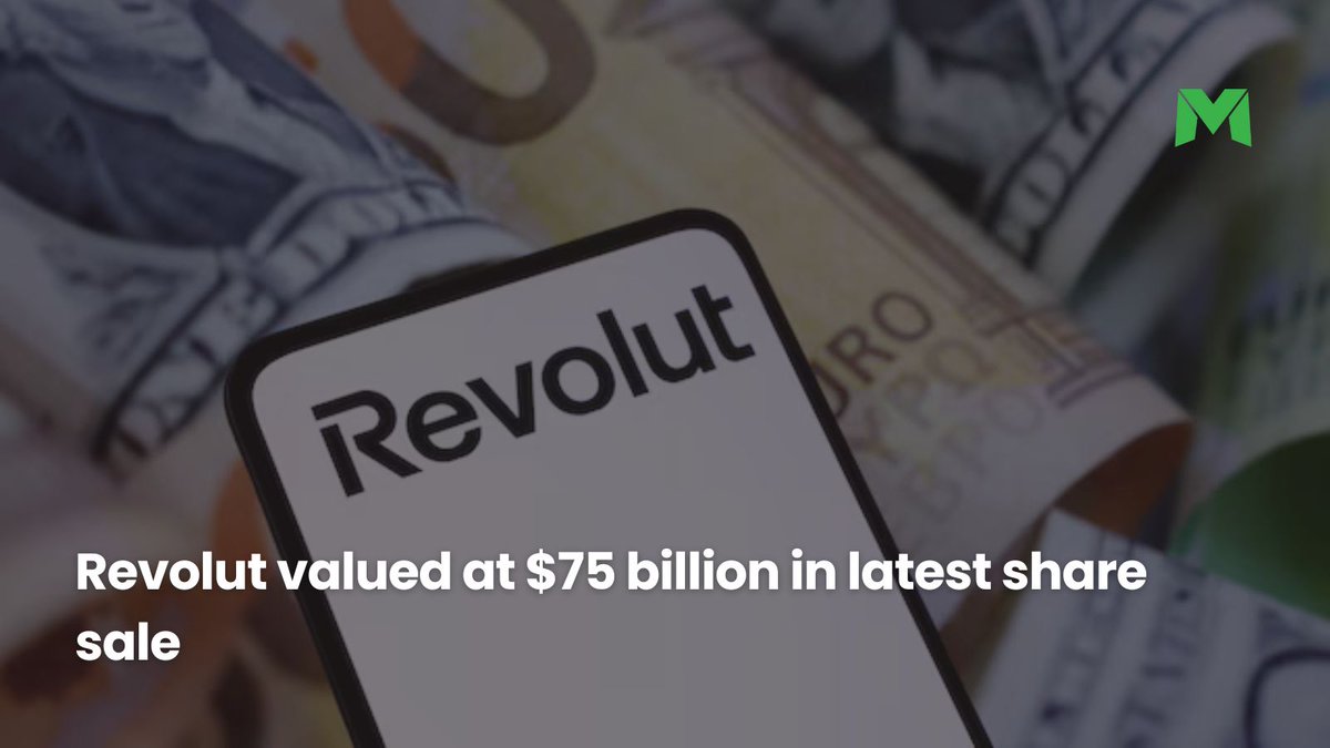microventures's tweet image. #Revolut announced that is has completed a secondary share sale valuing the company at $75B. Participants in the share sale included #Coatue, #Greenoaks, #AndreessenHorowitz, and NVIDIA’s venture arm.

#invest #investing #privateequity #venturecapital #startupinvesting #startup…