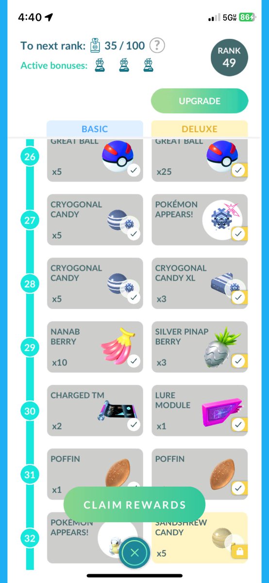 lilGary77's tweet photo. @NianticHelp here’s more proof I bought the deluxe December go pass and it’s still locked. When are you planning on acknowledging this and fixing it https://t.co/zmr37TrYgj