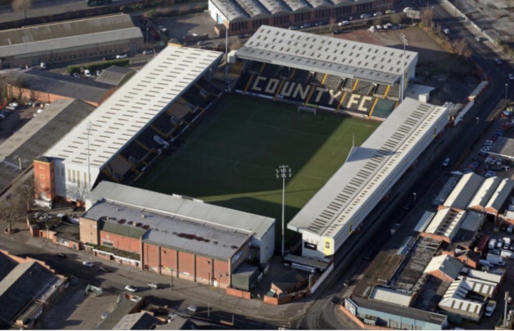 SportingVenues's tweet photo. This weeks stadium is the home of League Two side @Official_NCFC. #MeadowLane has a capacity of 20,189 and has witnessed some incredible games. A proper old school ground with loads of character. https://t.co/MibmrdE9xq