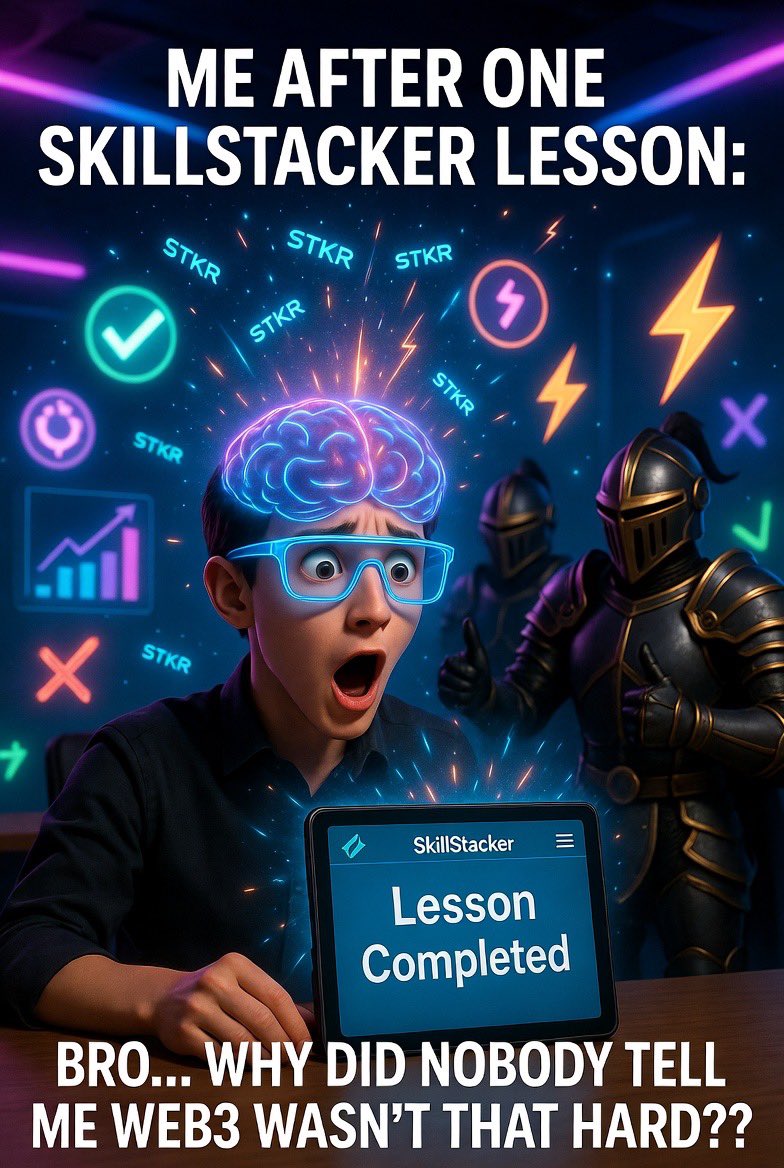 Web3 isn’t actually complicated…
people just learn it backwards. 

<a href="/skillstkr/">Skill Stacker</a> flips the switch.
You learn faster, understand deeper,
and suddenly Web3 starts making sense.

1,000 $STKR → verify 🔗 in <a href="/MAXStkrAI/">MAX</a> → join the side of Web3 that actually gets it… ⚡️

#STKR