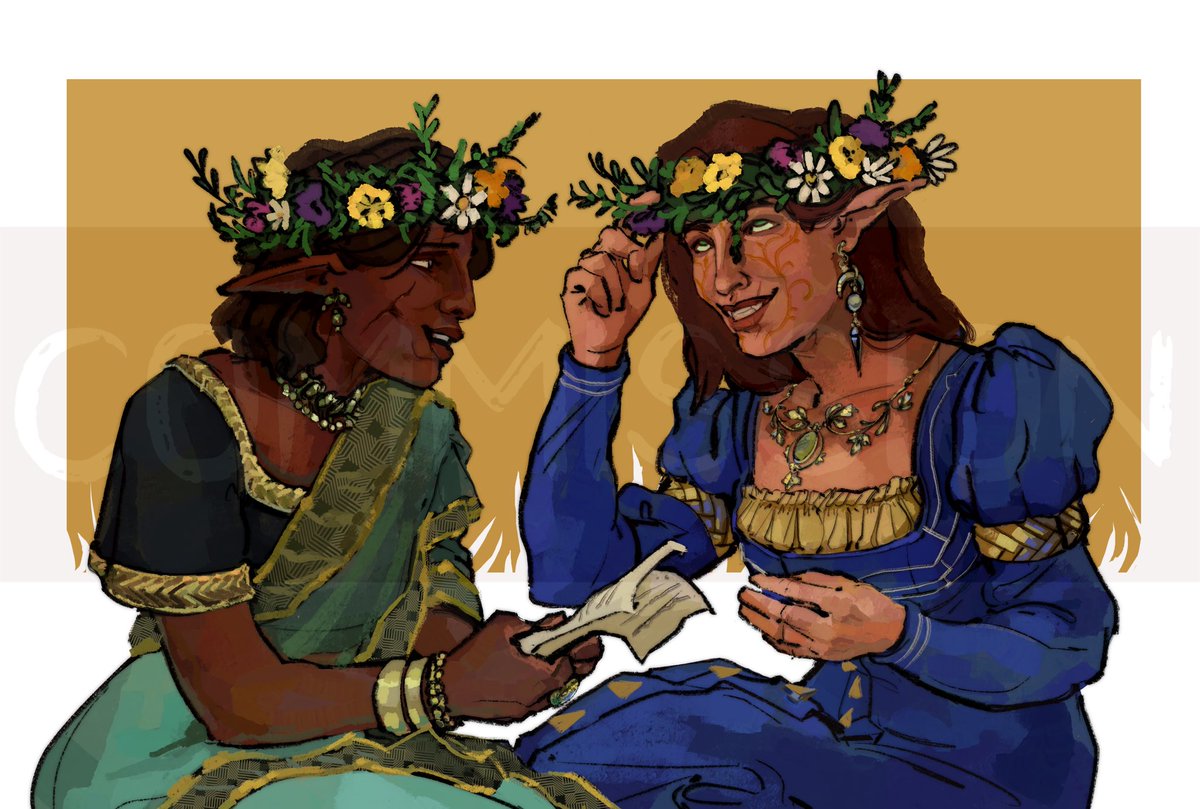 alnifenen and helena for <a href="/jiinqxed/">ari ☃️</a> and <a href="/evansketchbook/">Evan 🐉🦚 Comms OPEN</a>