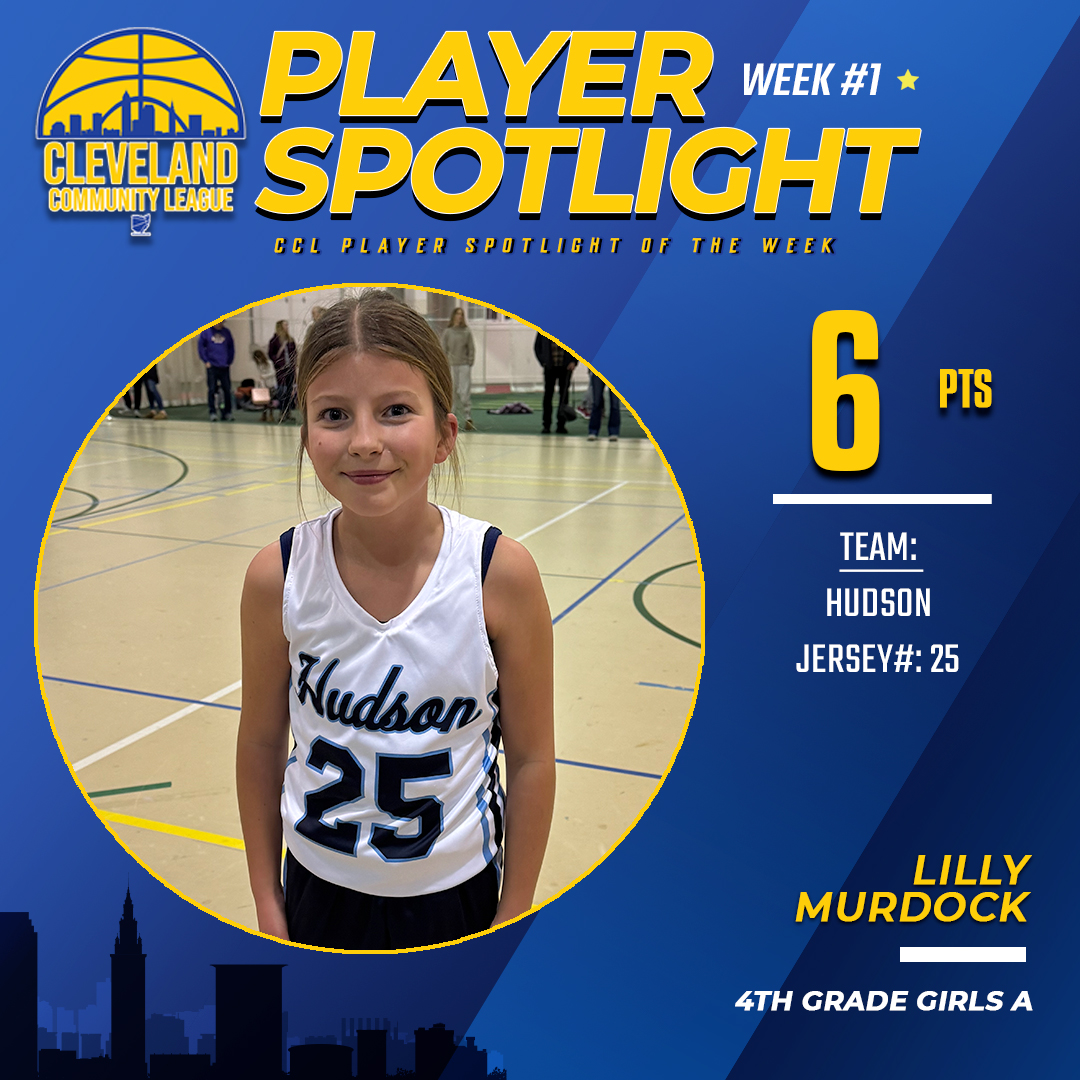 Week #1 CCL Player Spotlight, 4th-grade girls A division, Lilly from team Hudson! 

<a href="/HudsonOHSports/">Hudson Athletics</a> <a href="/hudsonohschools/">Hudson City Schools</a>