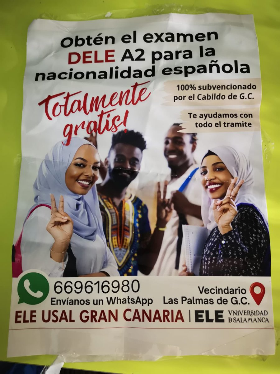 CanarioToday's tweet photo. 💥 El precio del examen es de 138 € (lo marca el Instituto Cervantes) pero el Cabildo de Gran Canaria lo subvenciona al 100%.

Pero tú no te olvides de pagar tus impuestos. Porque tus impuestos "vuelven"... https://t.co/xTBvShB5WX