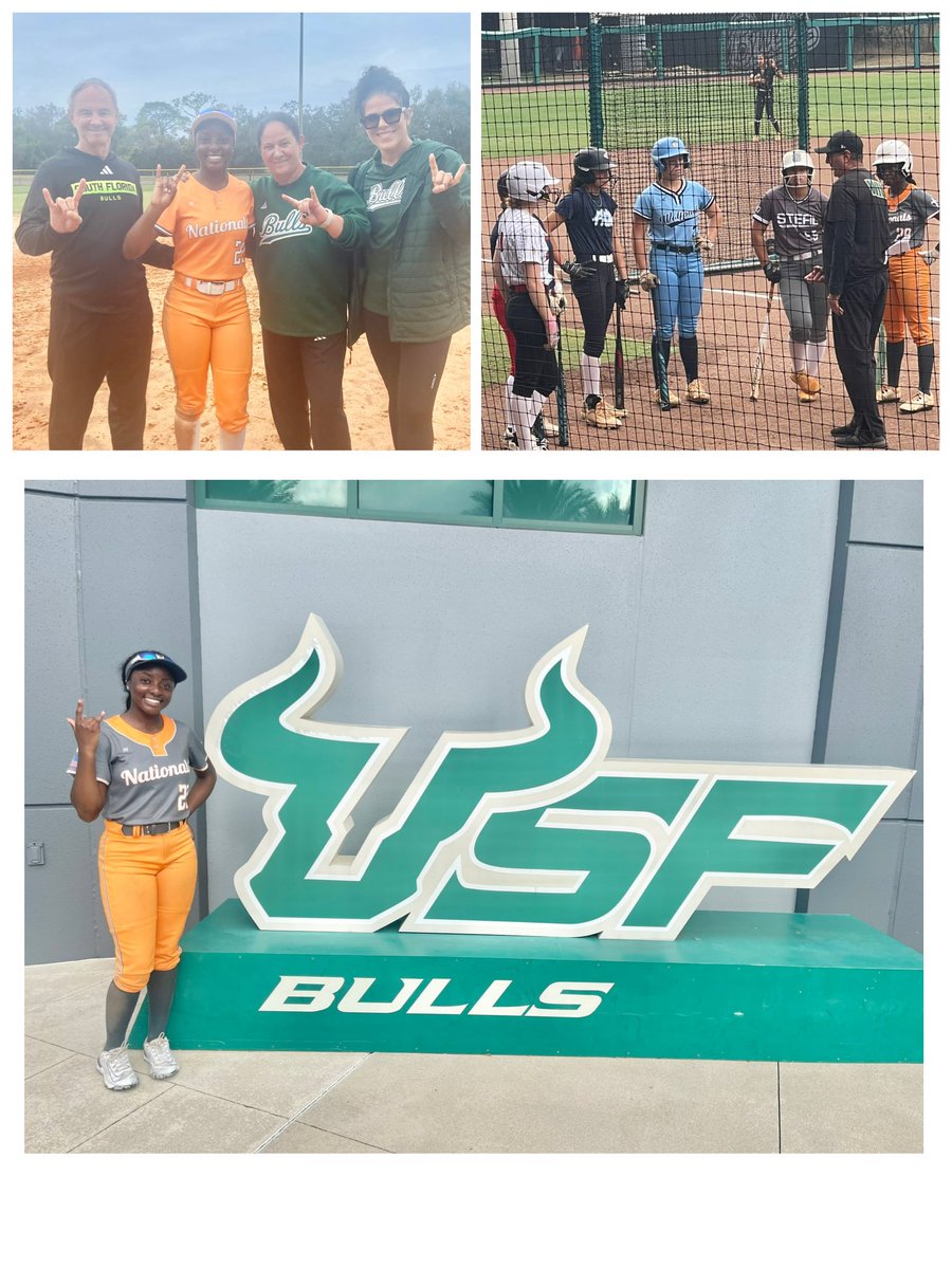 Shout out to the coaches <a href="/USFSoftball/">USF Softball</a> for hosting an awesome camp this weekend.  Left with great advice + some new things to work on. Always grateful for opportunities to learn and grow. Looking forward to coming back.🥎