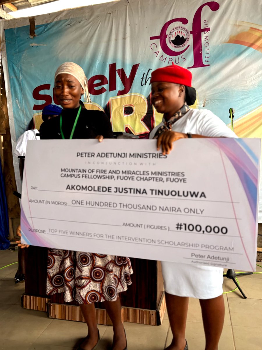 Jesusboy_Lion's tweet image. As an undergraduate, securing school fees was always a struggle. Since then, I've felt a burden in my heart to be a blessing to others as soon as God blesses me. To God be the glory, He started this journey with me in my alma mater 🙏🤩. Glory to God for more to come!. We have 5…