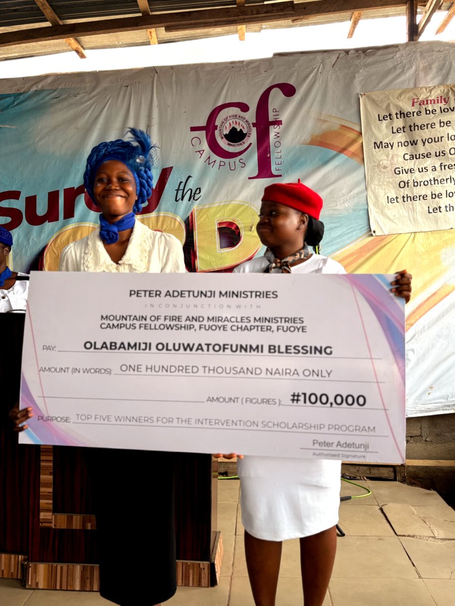 Jesusboy_Lion's tweet image. As an undergraduate, securing school fees was always a struggle. Since then, I've felt a burden in my heart to be a blessing to others as soon as God blesses me. To God be the glory, He started this journey with me in my alma mater 🙏🤩. Glory to God for more to come!. We have 5…