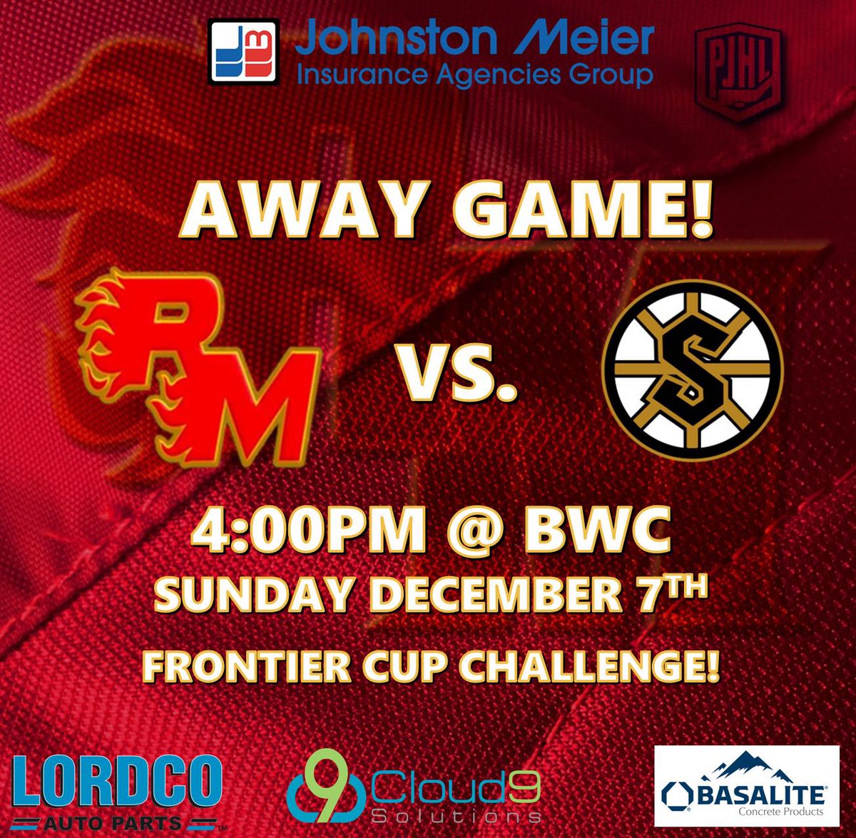 FLAMES GAME DAY!
FRONTIER CUP! 
Regular Season Game No. 24!
📍- BWC
🆚 - <a href="/steeltownhockey/">Burnaby Steelers</a> 
⏰ - 4:00pm puck drop 
📺 - @flohockey 
🔥🔥🔥🔥