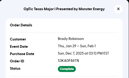 See yall at Optic Texas Major 1 w/ <a href="/xSolo_13/">Mike</a>, <a href="/AKAMAGlK/">Cristoforo 🇮🇹</a>, &amp; <a href="/SNOWHARE312/">J</a> !