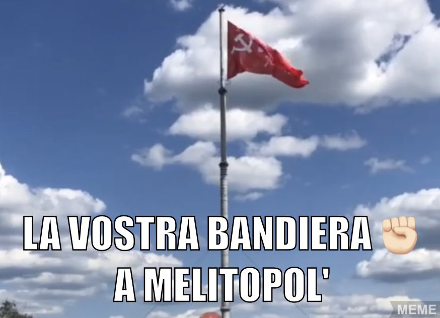minaccia72's tweet photo. @4disera #4DiSera
Ho una notizia per il #NeuroneSolitario di #BeniFESSO!
Questa è la bandiera che issa l'esercito del #DittatoreROSSO #CompagnoPutin!
Dasvidania TRMÓN! https://t.co/EENAS7EEZv
