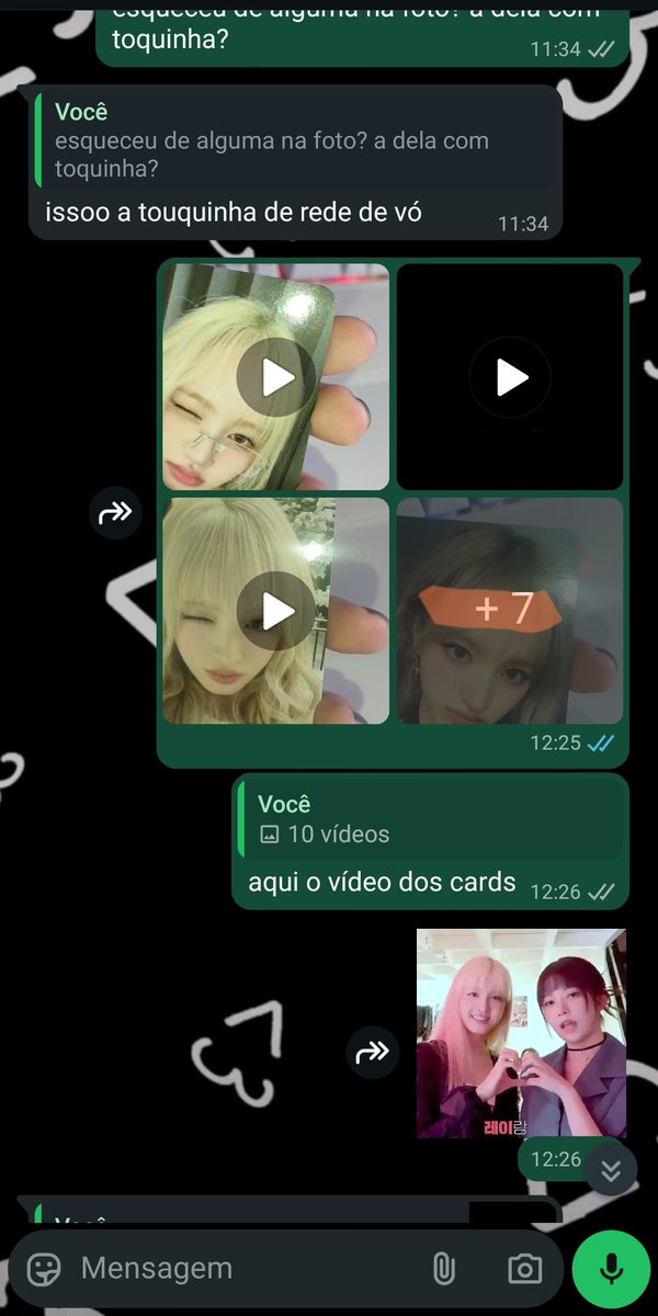 lizqueendom's tweet photo. No dia 8 de novembro, deste ano, a Liz havia me chamado interessada em 10 cards que eu havia anunciado no v&amp;t, no mesmo dia, mandei vídeo dos photocards e tirei as dúvidas dela em relação a avarias de um card e até a autenticidade dele. https://t.co/r4gzYoq4hs