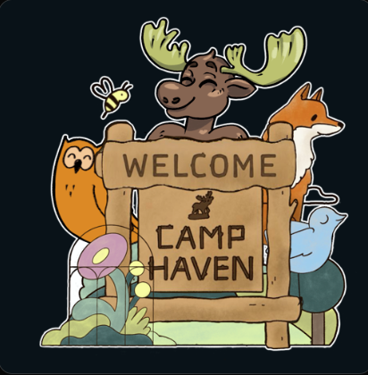 llSTINGll27's tweet photo. Bruce the Moose is the Haven character I relate to most. He’s always exploring new trails, just like I explore new testnets and quests in Web3. In this image he’s grinding Camp Haven tasks and looking for the next adventure. @DataHaven_xyz https://t.co/oXvPD1bm85