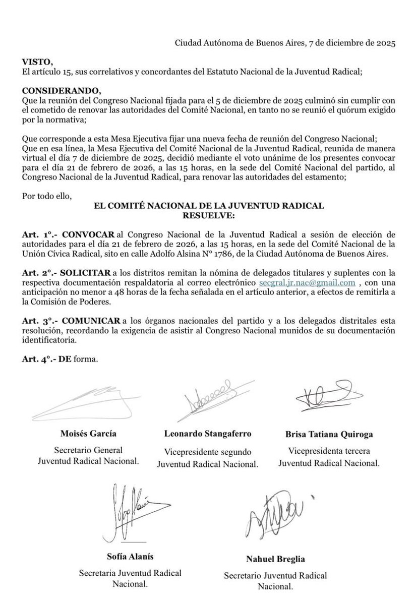 El partido y la carta orgánica está por sobre todo, las reglas son claras, que prevalezca la transparencia.