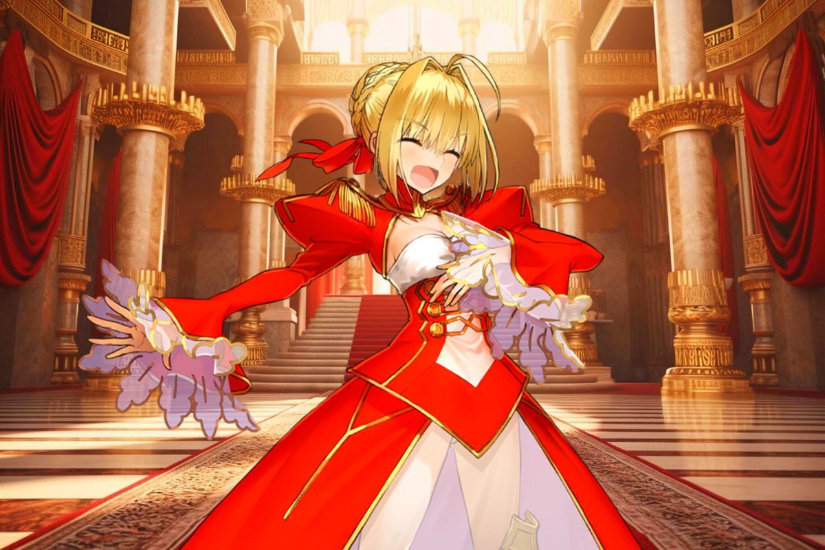 Appearing in a swirl of red rose petals.

❝I’ve made my glorious return! And right on time for the holiday season!❞