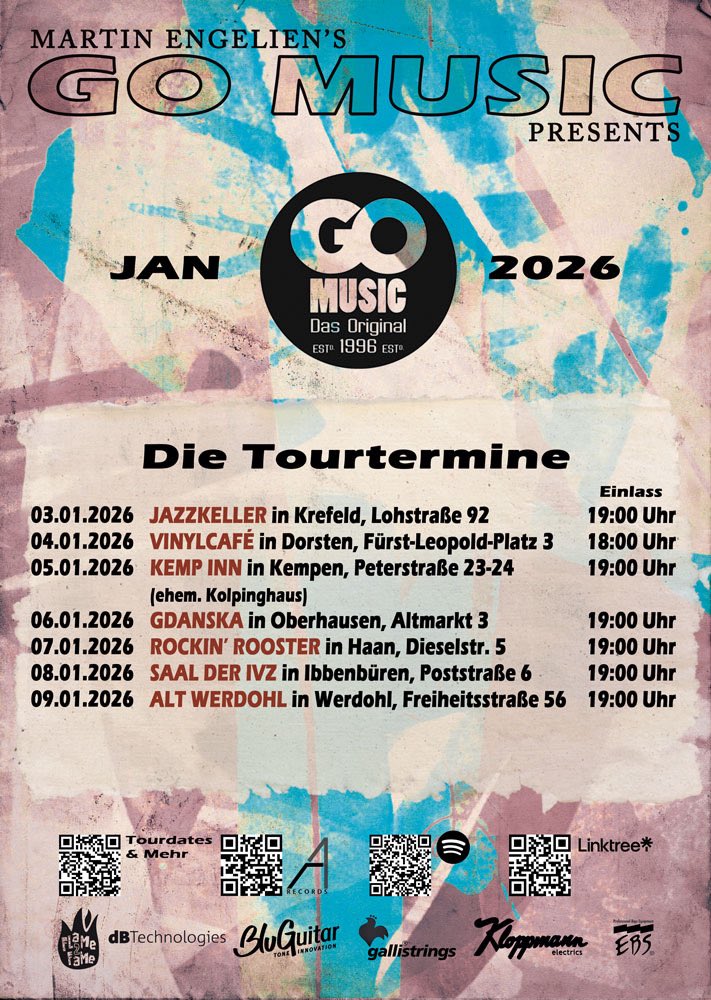 Looking forward to this! 2026 kicks off with a short tour in Germany 😊🇩🇪