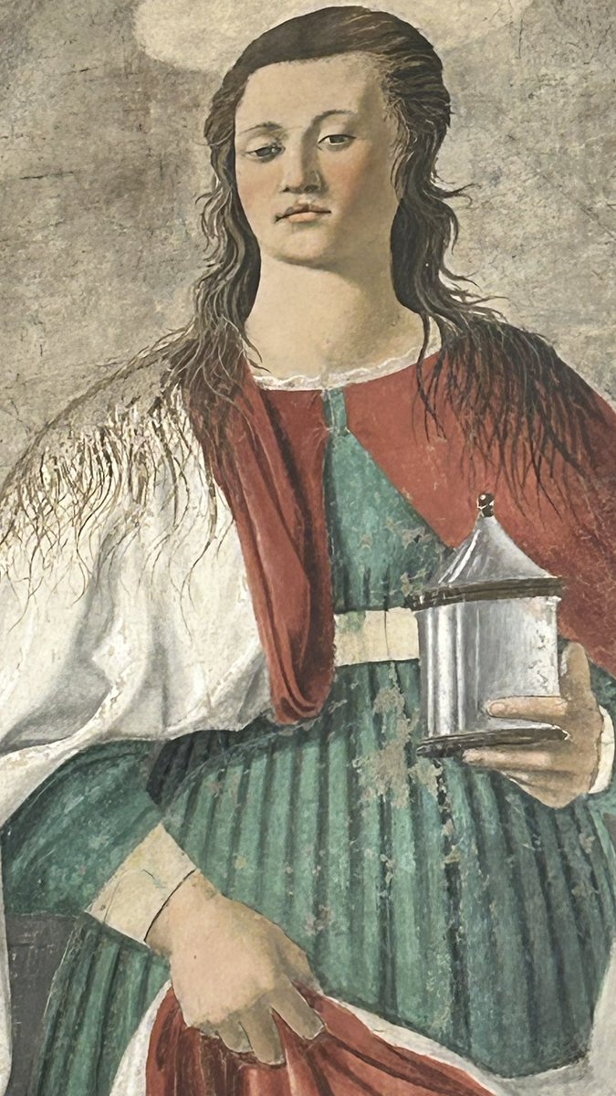 El genio desconocido: Piero della Francesca. Aquí su bella interpretación de María Magdalena en la catedral desconocido Arezzo, en el corazón de la Toscana #arte #renacimiento #italia #arezzo #academiaidearte #viajesculturales #viajar #mariamagdalena