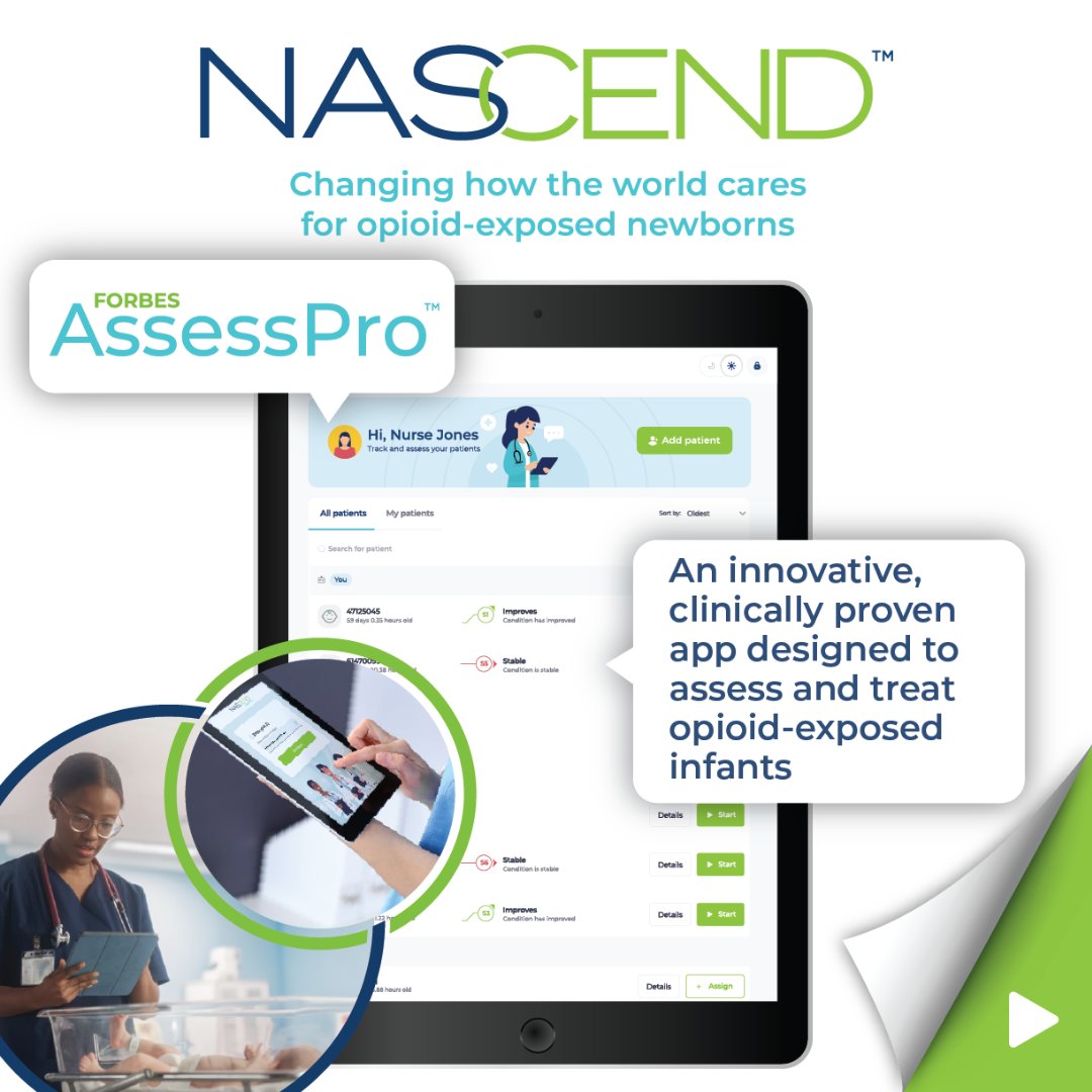 NASCEND's tweet photo. How much can digital health improve Neonatal Opioid Withdrawl Syndrome (NOWS) care?

We're seeing meaningful progress as we expand our digital assessment tools to support more consistent decisions for infants and families.

We'll share our latest findings at @HotTopicsNeo 2025. https://t.co/Nq4craCkkl