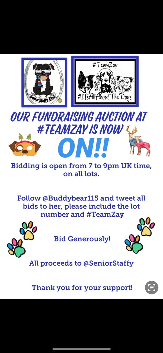#Final 30 minutes folks to get those bids in to <a href="/Buddybear115/">Buddy-Aus and me</a> 
Plz include lot number plus amount of bid plus #TeamZay
