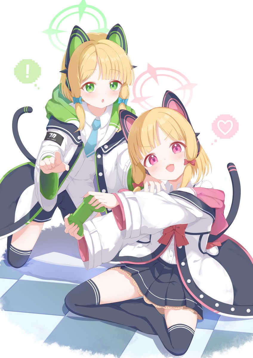 いっくよ〜！！』 モモイ！ミドリ！ お誕生日おめでとう🎂🎂 #才羽