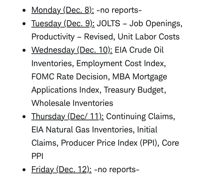 🔵BARCHART: Settimana Cruciale per l'Economia: Aperture di Posti di Lavoro, Decisioni sui Tassi d'Interesse e Risultati Finanziari di Aziende Chiave