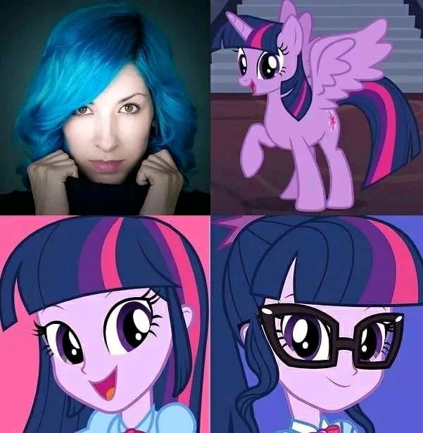 Hoy es cumpleaños de Carla Castañeda, una gran actriz de doblaje que es la voz latina de la protagonista de MLP G4: La princesa Twilight Sparkle y que tambien es voz de las 2 Twilights humanas en EG.
youtube.com/watch?v=3guWZG…
youtube.com/watch?v=x0JM21…

¡Muchas Felicidades!