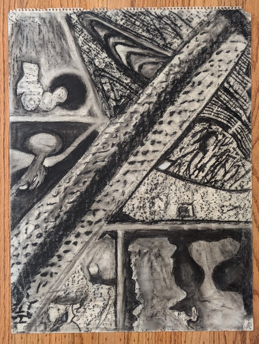 GM Art Lovers 🎨

"Time Traveler"
Charcoal on Newsprint - 1989