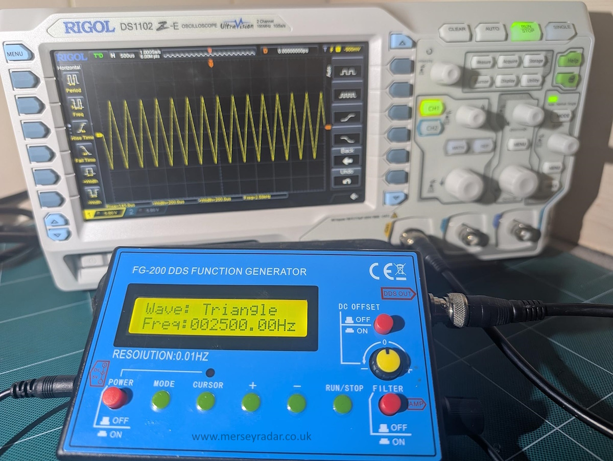 Impulse buy from <a href="/banggood/">Banggood Official</a> FG-200 DDS function generator, surprisingly good for the price paid at around $20usd.