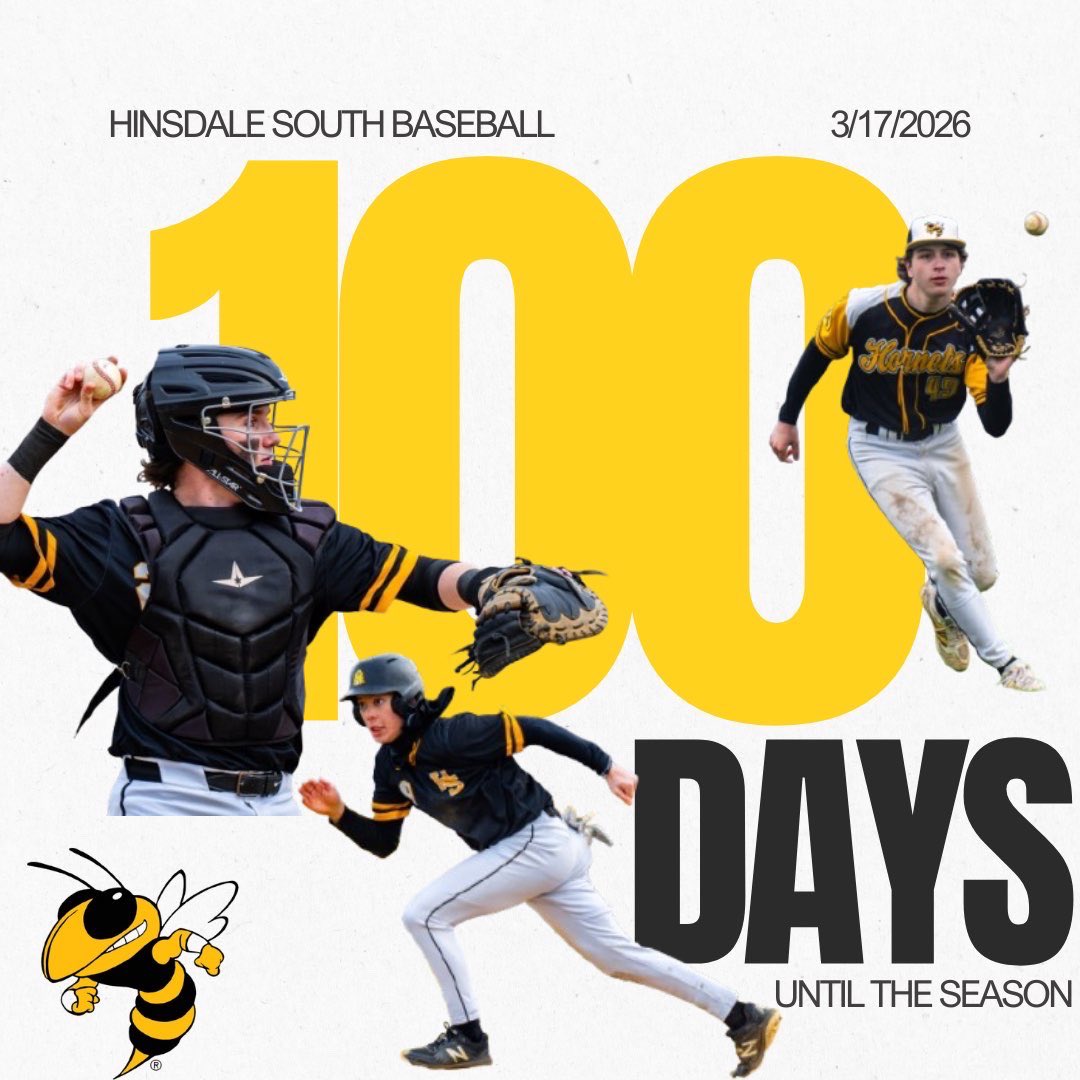 100 more days until the start of the 2026 Hornet baseball season!