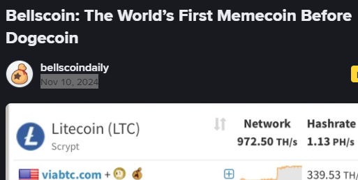 WesliePleasant's tweet photo. Bellscoin: The World’s First Memecoin Before Dogecoin posted on Binance News.
Bellscoin：世界上第一个在Binance新闻上发布的Memecoin，比Dogecoin更早。
https://t.co/y2KufoxJG8... https://t.co/NqWSecHcnY