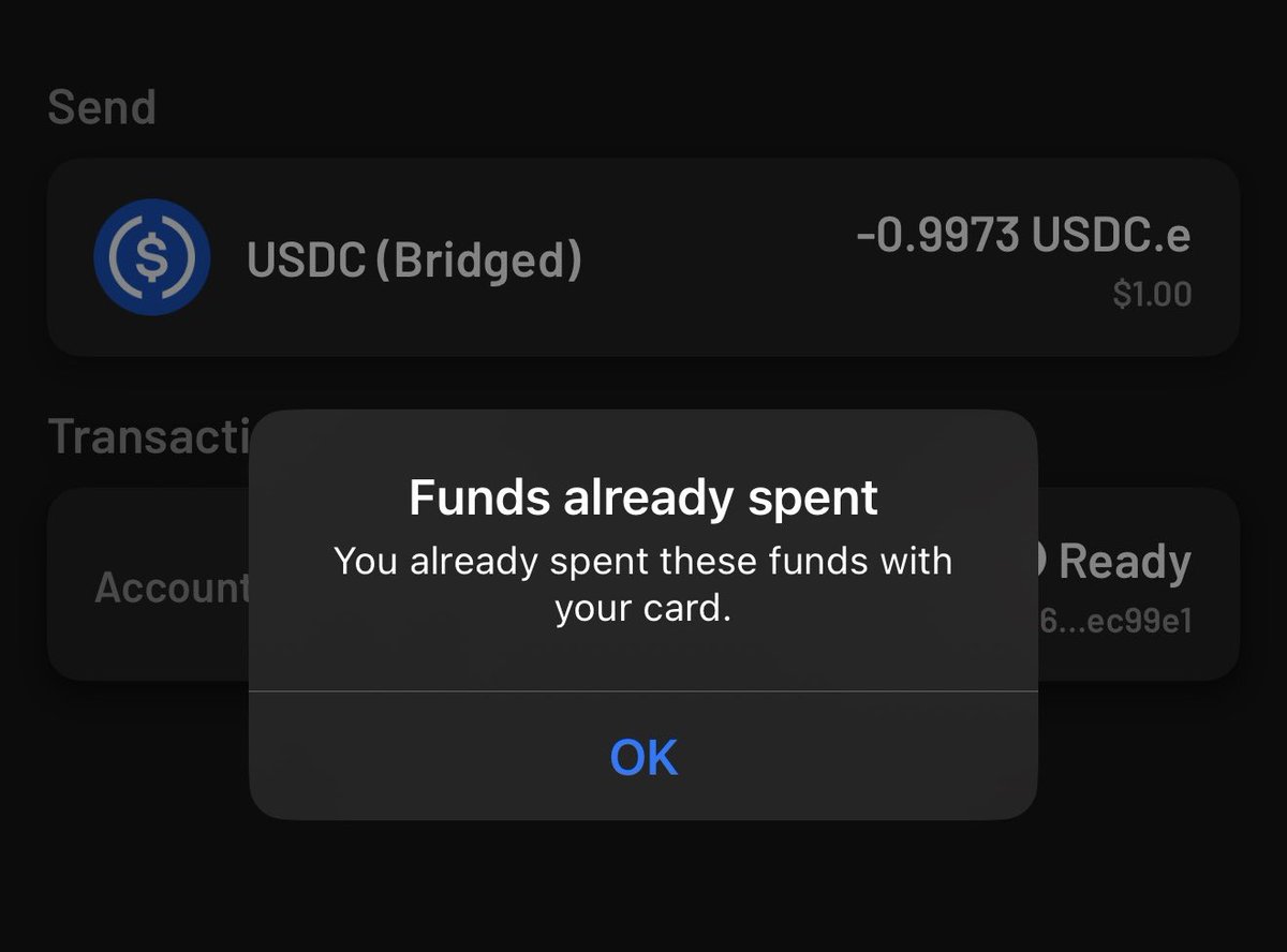 .<a href="/ready_co/">Ready (Formerly Argent)</a> <a href="/Starknet/">Starknet (BTCFi arc) 🥷</a> froze my USDC during their migration. I can’t spend or move it. This isn’t self-custody.

I updated the app and followed the migration prompt — card was frozen instantly with entire USDC balance is locked, cannot move even $1.

I just want REAL SELF-CUSTODY!