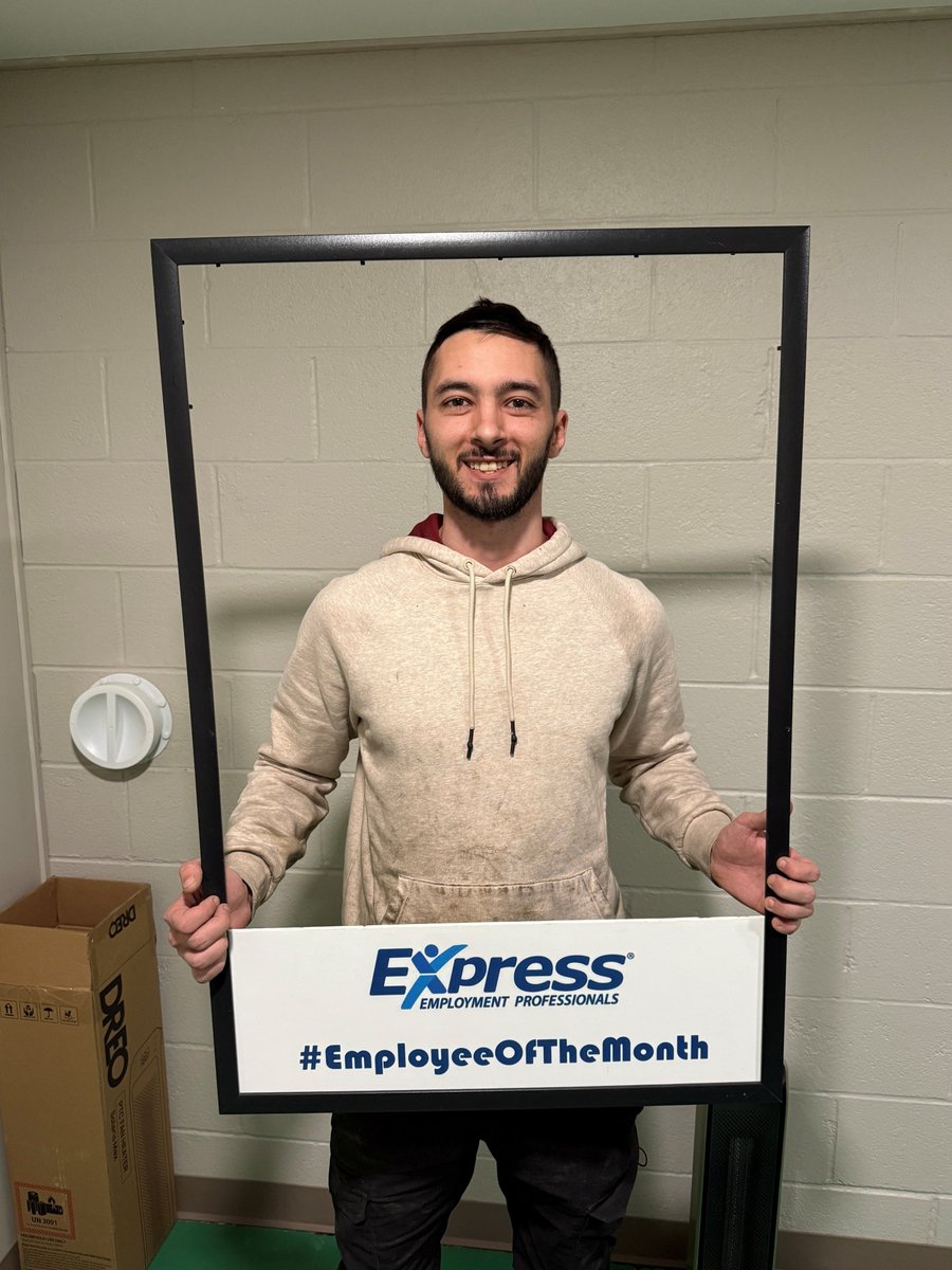 ExpressProsOhio's tweet photo. 🎉 Big cheers for Saher! 🎉
We’re thrilled to announce that Saher has been named October 2025 Industrial Employee of the Month 🏆. His hard work, dedication, and impact have truly set the bar high.
And the celebration doesn’t stop there—Saher is officially hired by our client... https://t.co/Bsvmye9xpR