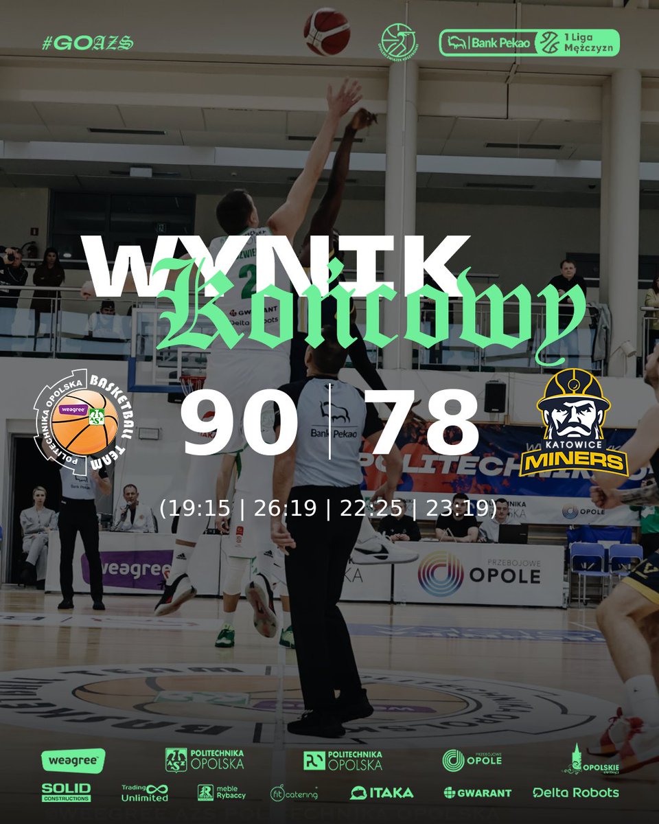WeegreeAZS's tweet photo. Notujemy arcyważne zwycięstwo w domowym starciu z Miners Katowice 😎!
Kibice!
Dziękujemy za głośny doping i wsparcie 🤝.
#goazs https://t.co/PDxZSz4QtB
