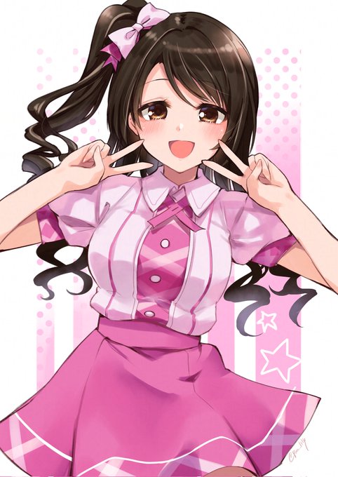 【絵】島村さん描きました✌️✌️ 