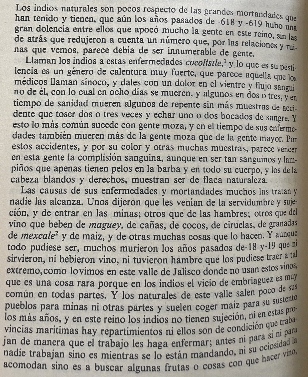 Lo de las enfermedades, abusos y el despoblamiento de la población a finales del XVI y principios del XVII no es un mito… está bien documentado…