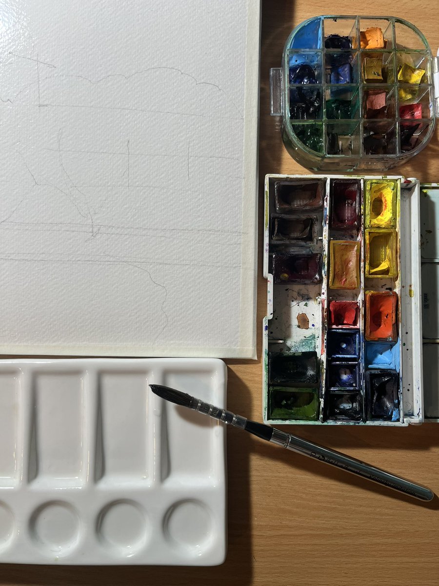 amelinakate's tweet photo. Evenings are made for watercolors.
There’s something magical about painting while the world winds down. 🎨🌙
#Watercolor #ArtLife #EveningVibes #ArtistAtWork https://t.co/zKv6ddr2x9