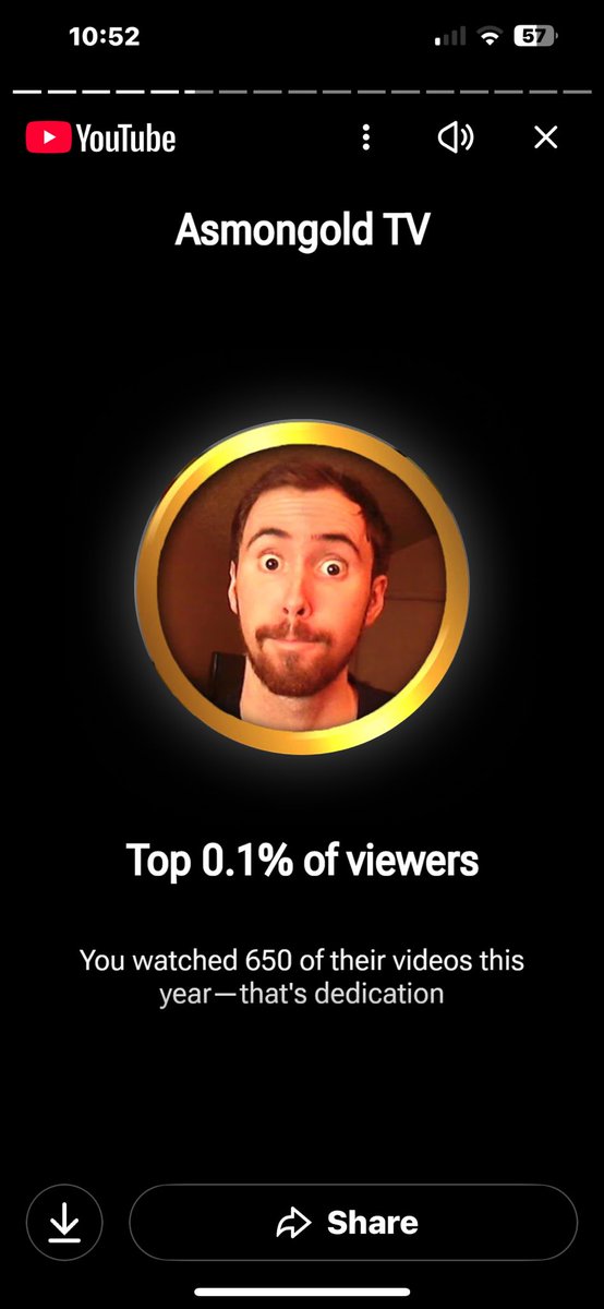 MasterCilantro's tweet photo. I’m not saying I watch a lot of @Asmongold ‘s videos…. But I think I watch a lot of them. (Was a 3 month period after my baby was born Asmon was the only channel we watched.) https://t.co/gn6lbn3ewD
