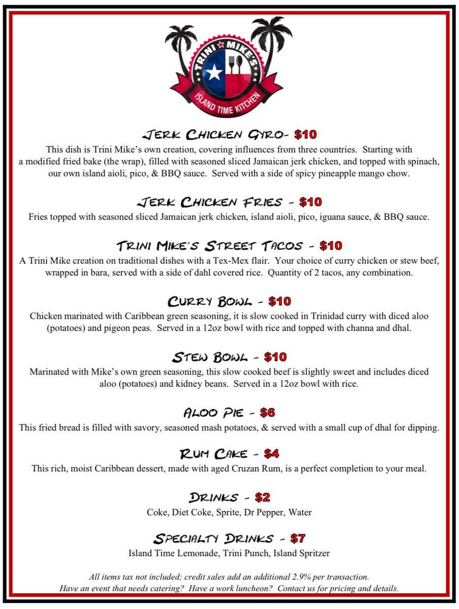 iggynib's tweet photo. Island vibes for lunch today! @islandtimekitchen starts serving the tasty goods at noon. Help me out, what's the ultimate craft beer pairing for Jamaican Jerk? 😋 🤤

#nakediguanabrewery #galveston #galvestonisland #galvestoneats #brewery https://t.co/tQbE2oT7Oq