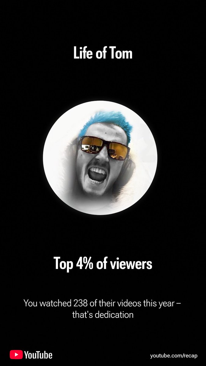 GamingWithPete0's tweet photo. Just looked at my YouTube recap @Syndicate and VikingTom are my 2 two channels while I’m in the top 4% of life of Tom https://t.co/PCfwBOsxMZ