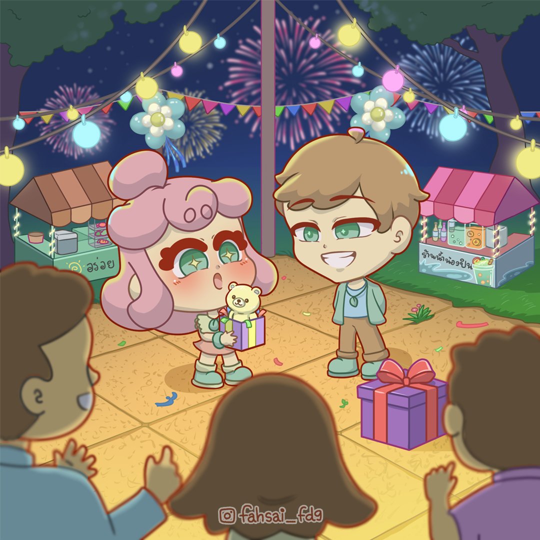 Thai New Year with Fahsai and Chai Din 🎉🎈Fahsai ended up with Chai Din’s present 🫣😆

ฉลองปีใหม่ไทยกับฟ้าใสและชายดิน
ฟ้าใสจับได้ของขวัญของชายดินด้วยละ แง่มม 😆😆

#วาดการ์ตูน #การ์ตูนน่ารัก #art #วาดรูป #สายผลิต