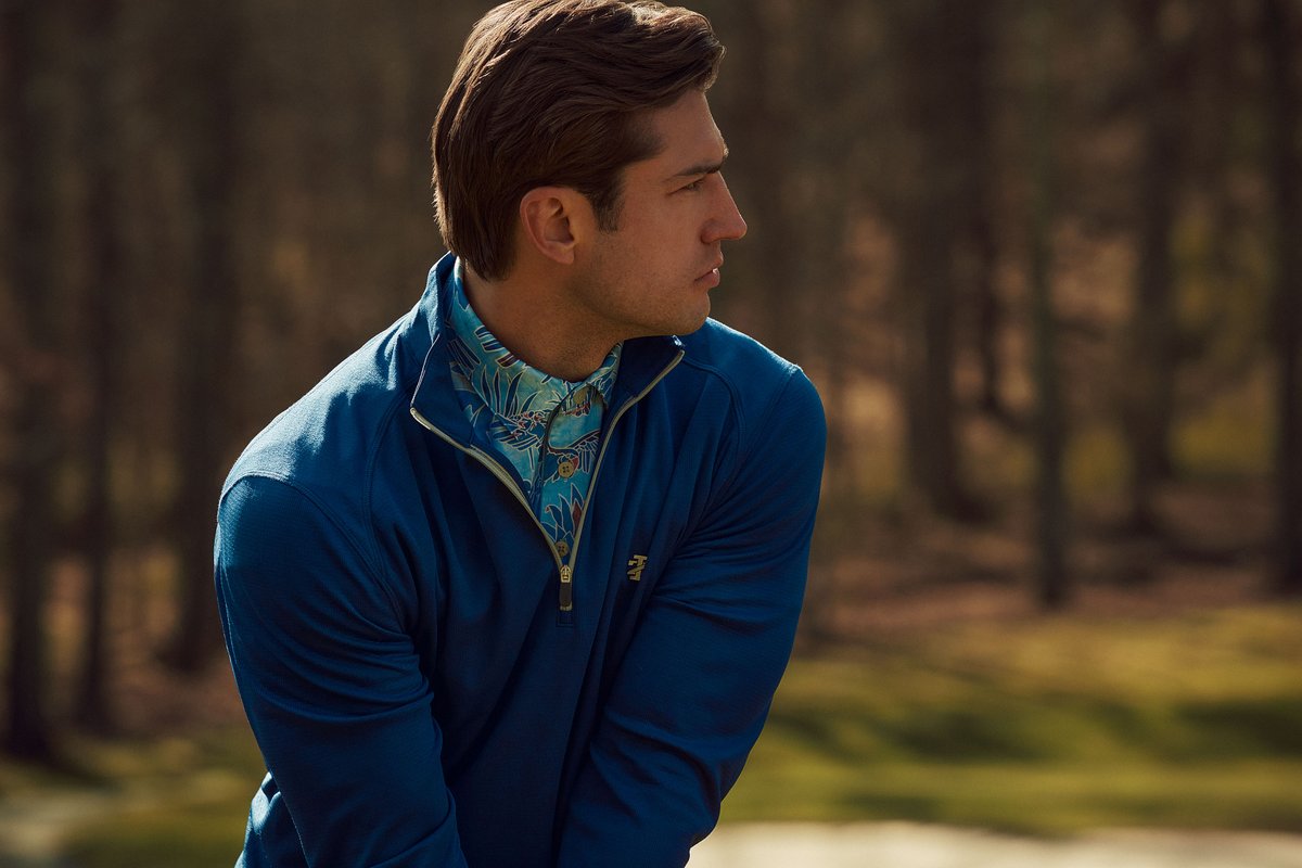 IZOD's tweet image. We heard quarter zips are having a moment... stay ahead of the trend and shop the Mesh Quarter Zip Pullover now at @belk!