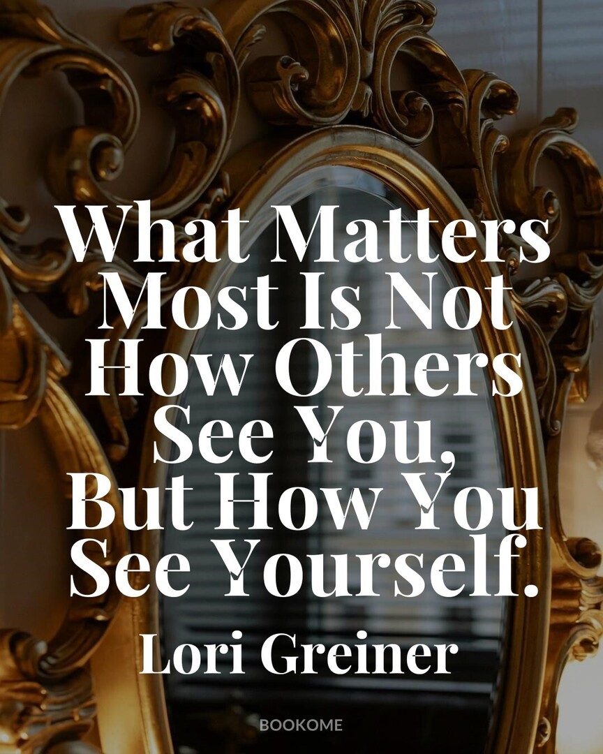 Commodoo_com's tweet image. #GoodQuotes #MotivationDaily #LoriGreiner : What Matters Most Is Not How Others See You, But How You See Yourself.