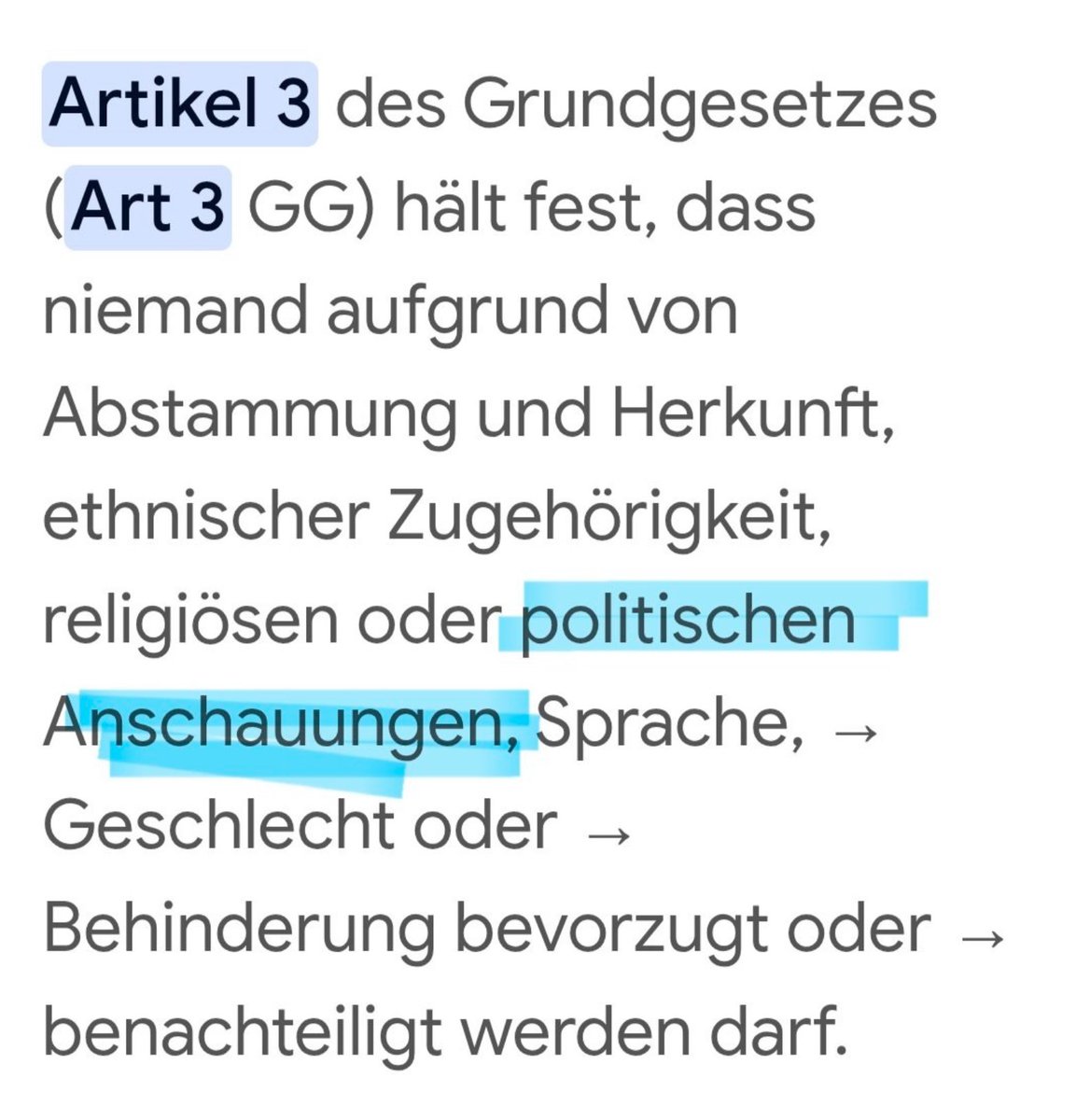Daran muss die Bundesregierung immer mal wieder erinnert werden.
Auch wenn sie sich taub stellt.