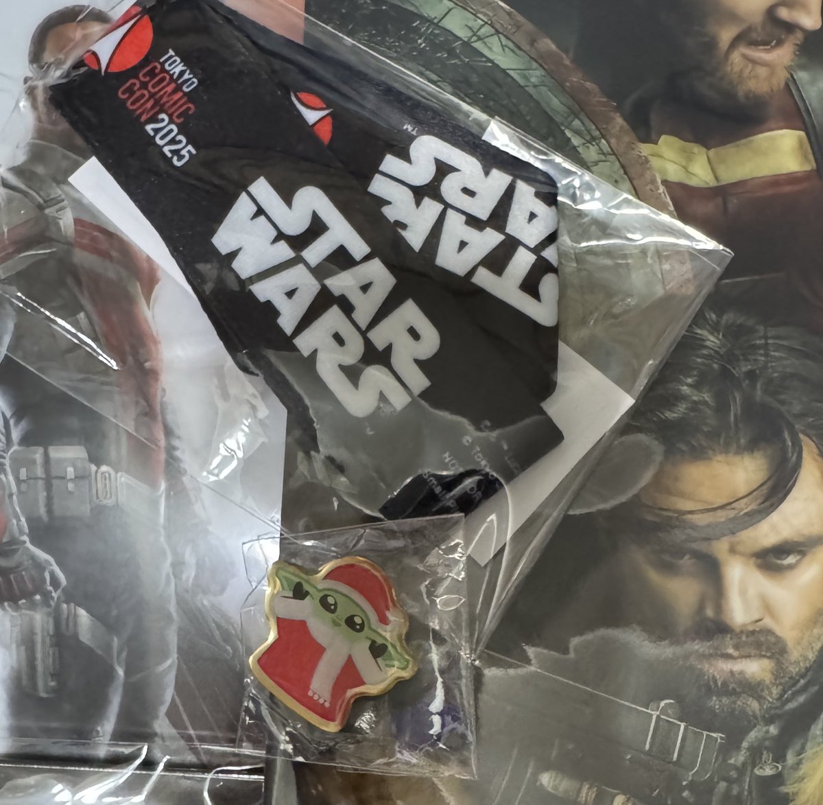 朝イチ行ったマーベルグッズです。
マーベルというかほぼバッキーw
ノベルティ欲しさにいつもは買わないTシャツも。
ノベはグローグちゃん☺️かわゆ🩷
ネックストラップは黒が欲しかったので。
12時少し前で90分待ちでした。

(昨日は120分まで見た！アトラクションかw)