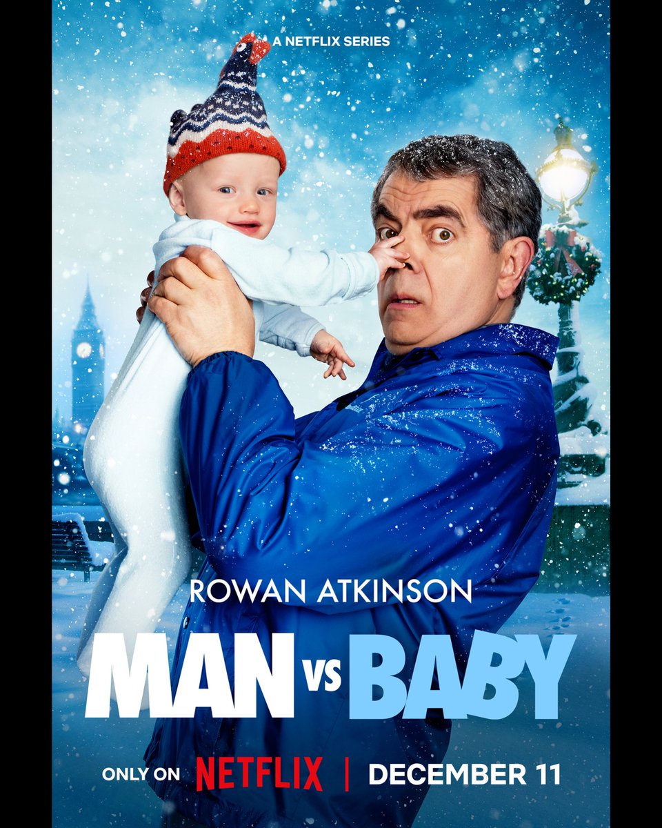 FlickMatic_'s tweet photo. Rowan Atkinson returns in #ManVsBaby — a comedy family drama series, Coming 11 December on @netflix
With All 4 Episodes
Releasing in #English, #Hindi, #Tamil & #Telugu
#RowanAtkinson #NetflixComedy #HolidayLaughs #ParentingFails #MustWatch #Netflix #NetfixSeries @FlickMatic_ https://t.co/xkE4RiUNxl