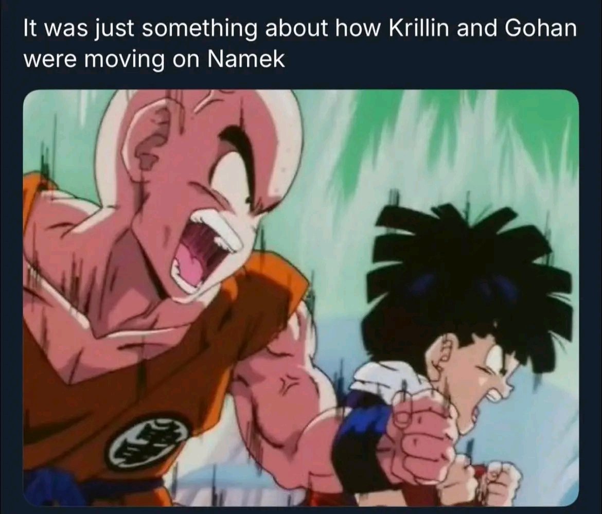 dbs_10_10's tweet image. Namek was the trenches fr, you either squared up or got folded😭😭